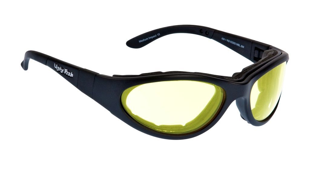 Ugly Motorcycle Protective Glasses Fish Glide 3 Pack Black