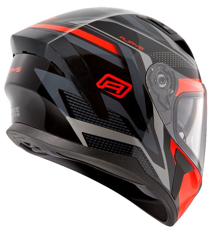 Rjays Motorcycle Helmet Apex III Ignite Red/Black