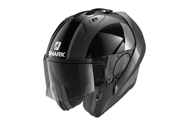 Shark Motorcycle Helmet Evo Modular Flip Endless Black