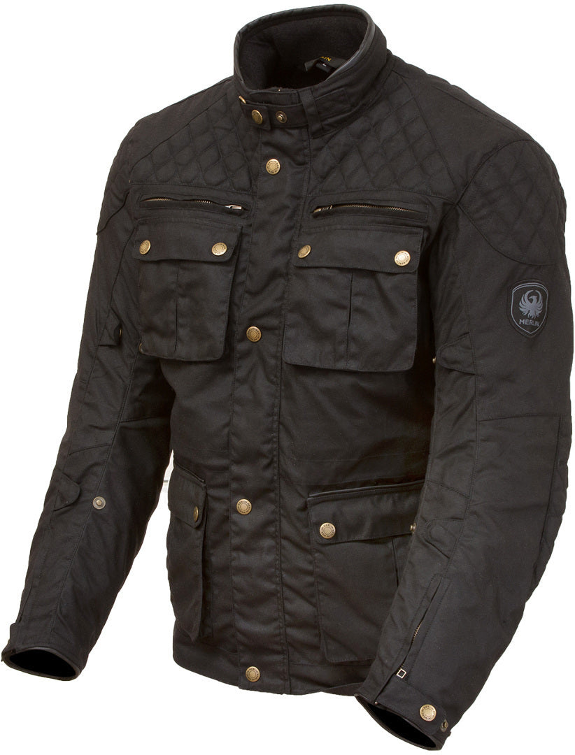 Merlin Motorcycle Textile Jacket Edale Cotec Black