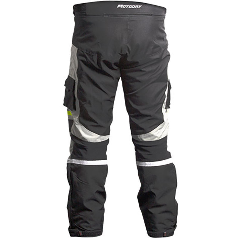 Motodry Motorcycle Textile Pant Advent-Tour Trekker Fluro Black/Grey