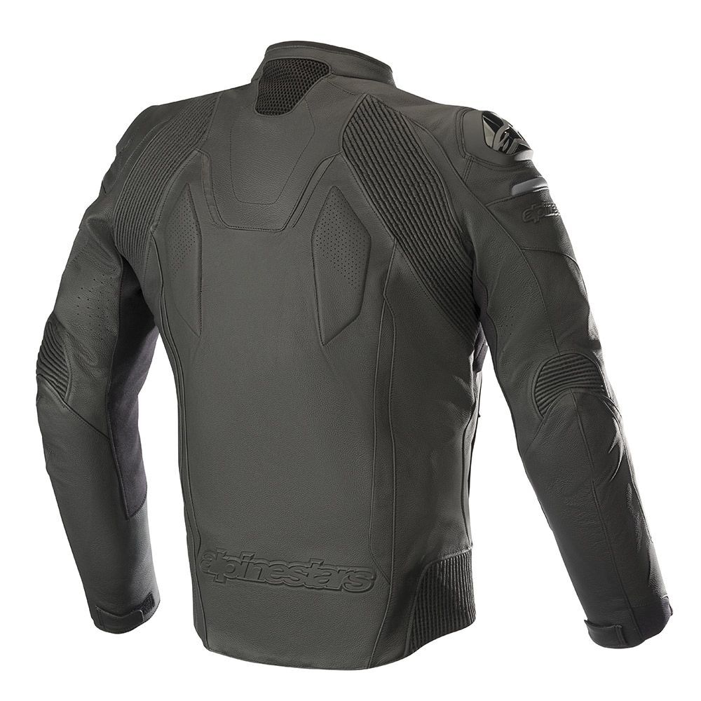 Alpinestars Motorcycle Leather Jacket Caliber Sports Black