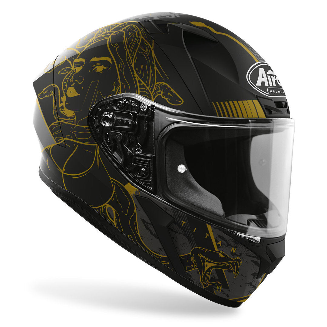 Airoh Commander Gold Motorcycle Helmet - BDLA Motorbikes