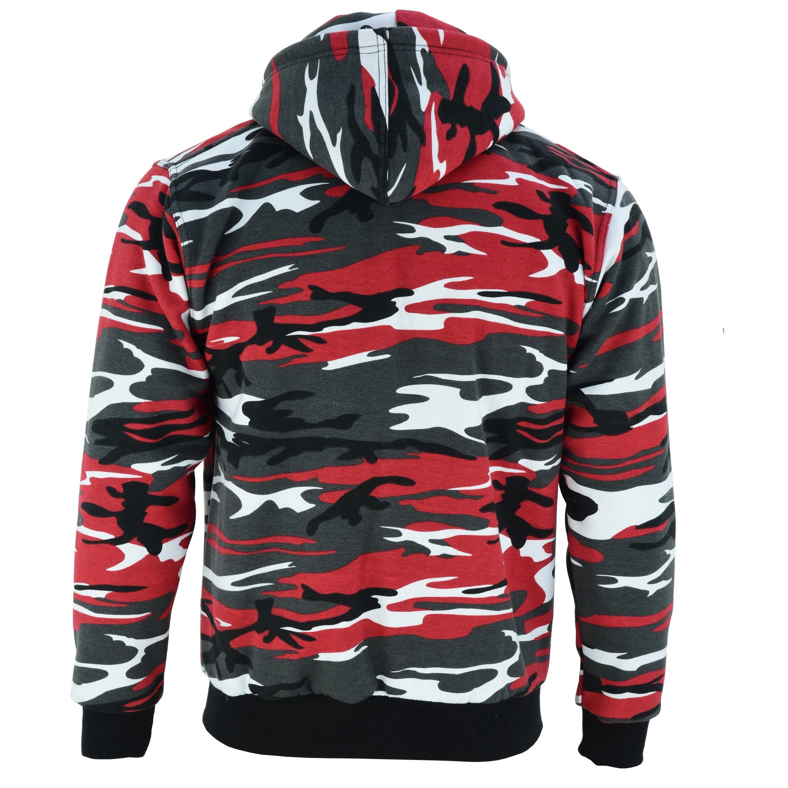 Bikers Gear Australia Alpha Protective Motorcycle Hoodie Camo Red