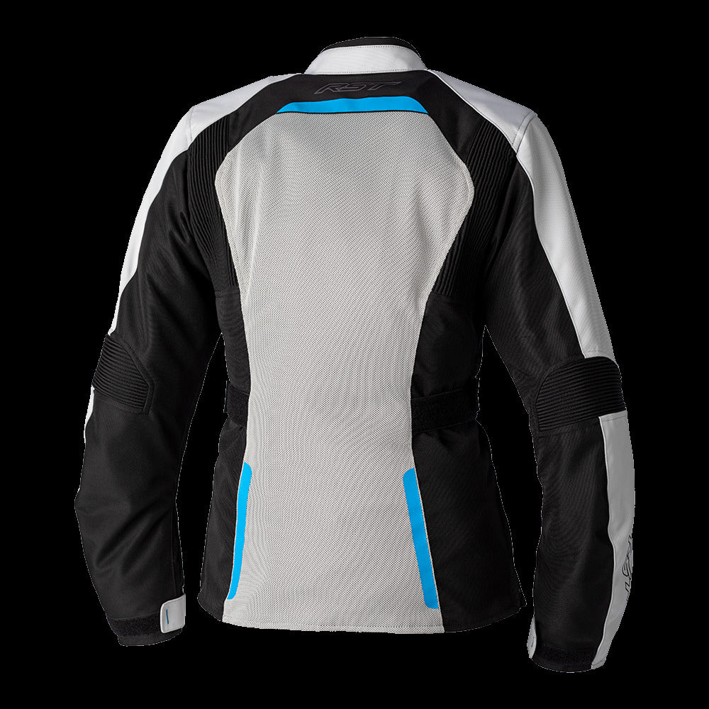 RST AVA Women's Motorcycle Jacket Silver Blue