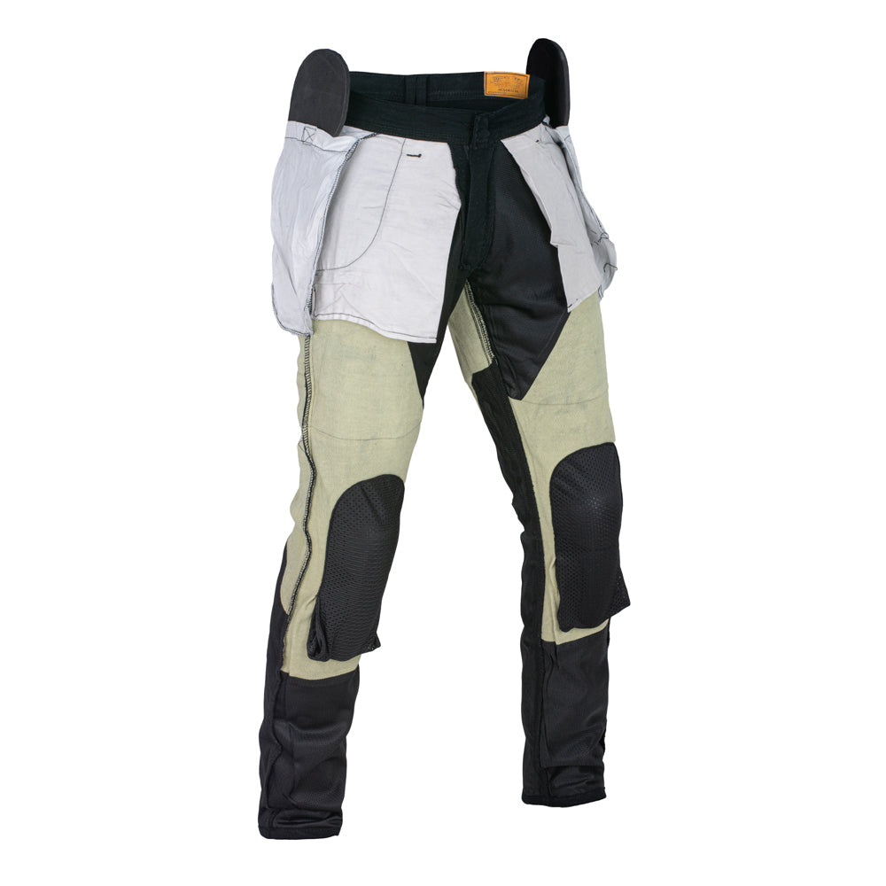 Bikers Gear Australia Stork Motorcycle Kevlar Lined Chinos Pants Black Stretch