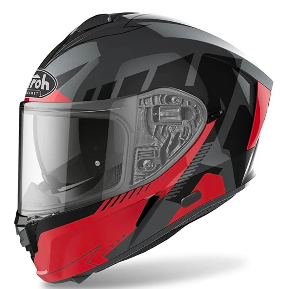 Airoh Spark Motorcycle Helmet with Visor Red Black