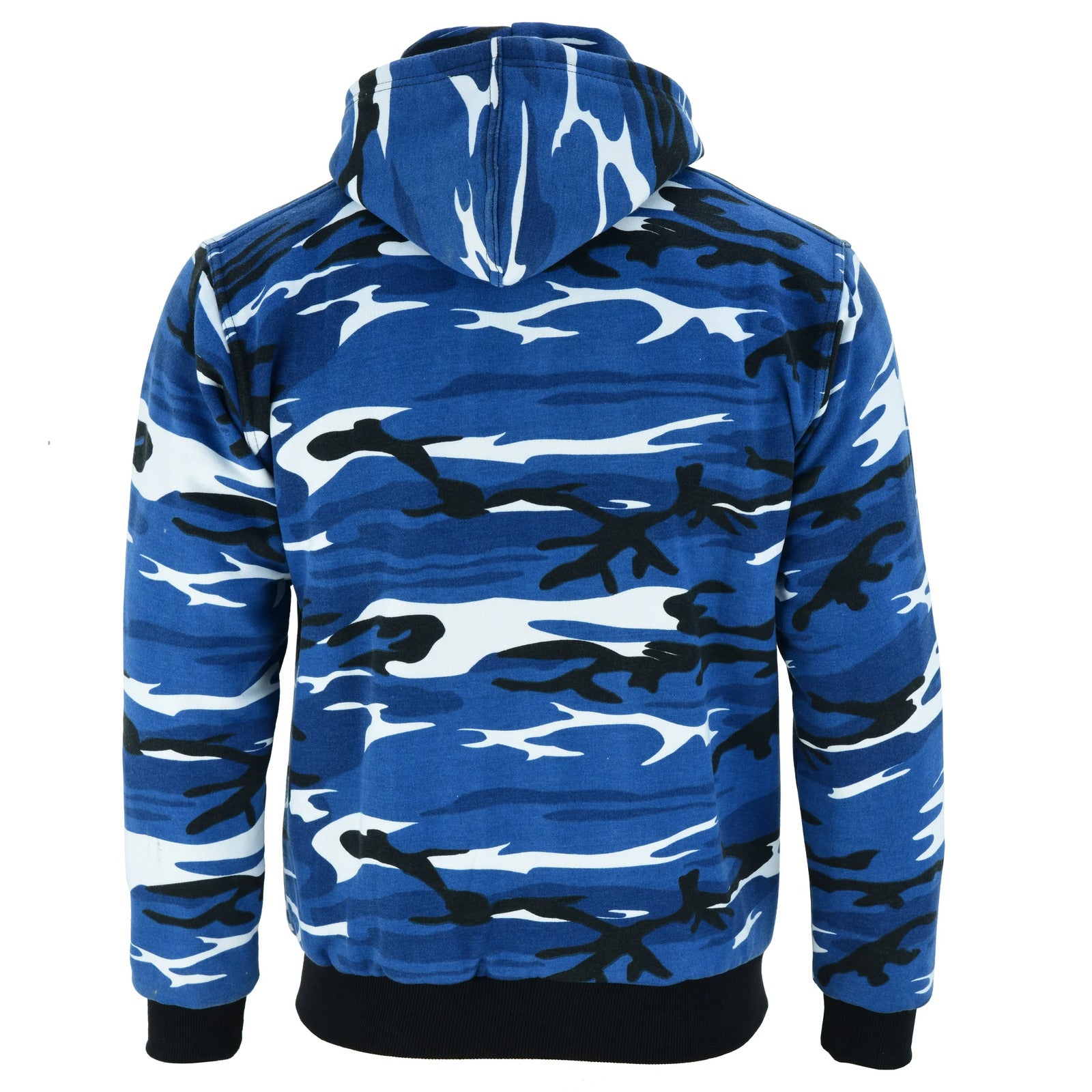 Bikers Gear Australia Alpha Protective Motorcycle Hoodie Blue Camo