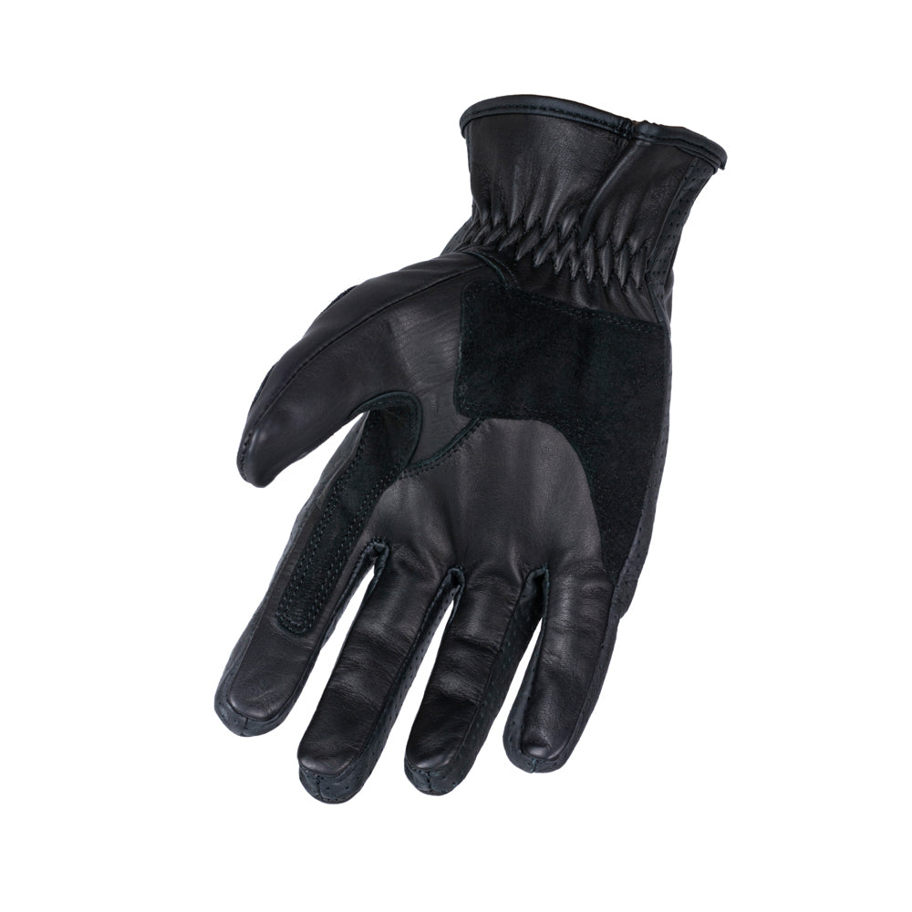 Bikers Gear Australia Tasker Leather Motorcycle Gloves Black