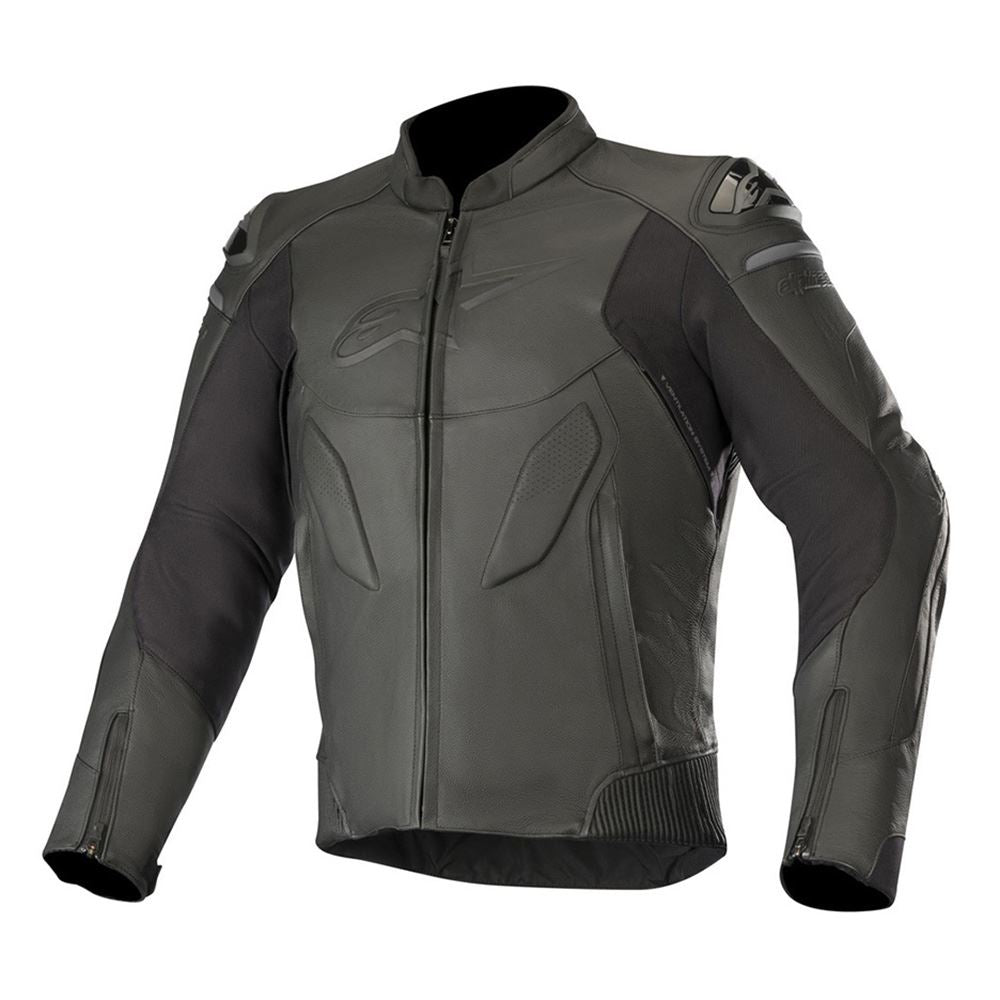 Alpinestars Motorcycle Leather Jacket Caliber Sports Black