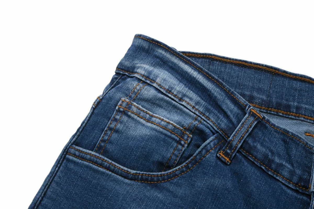 Bikers Gear Australia Boot Leg Lady Motorcycle Protective Lined With Kevlar Jeans Blue