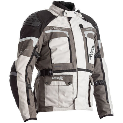 RST Motorcycle Textile Jacket Adventure X Pro Silver/Black